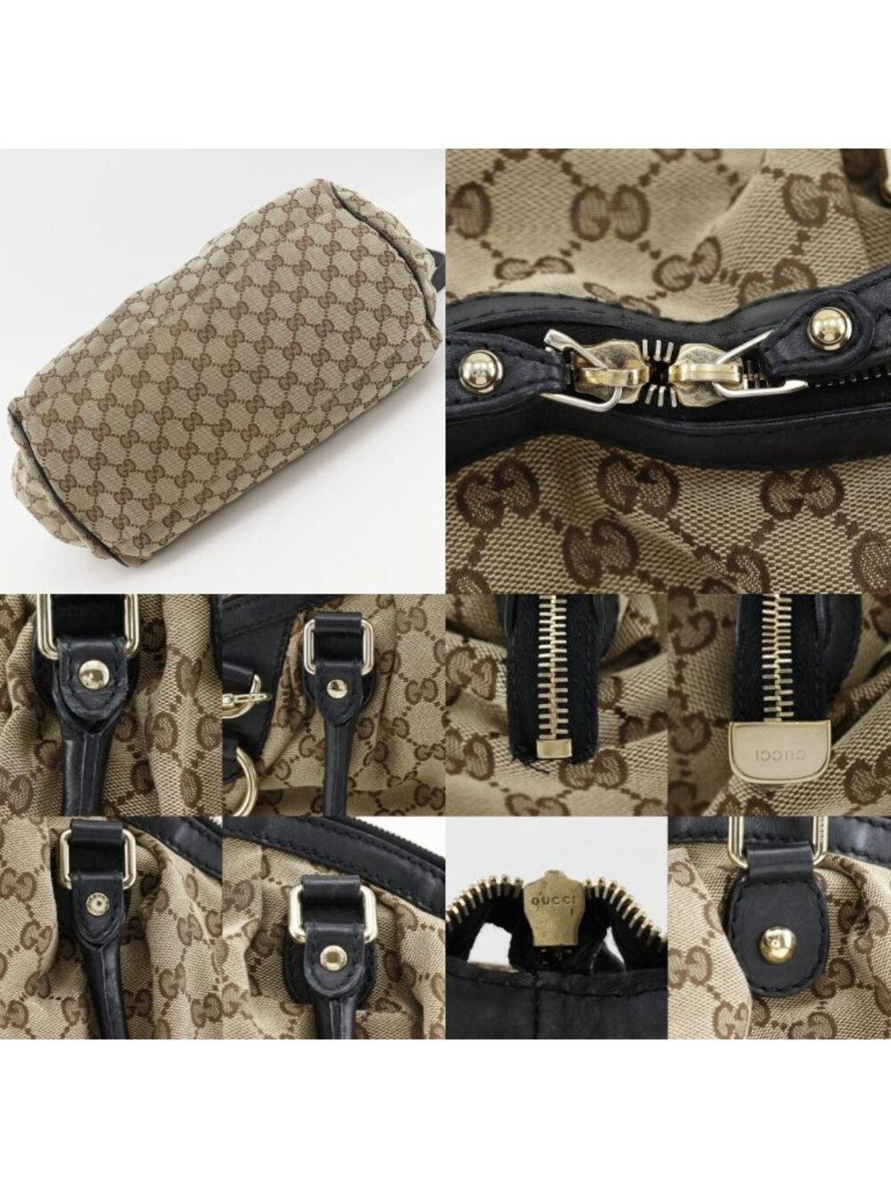 Gucci Ski 2-Way Shoulder GG Canvas Brown Tote - Picture 9 of 10